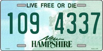 NH license plate 1094337