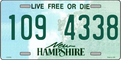NH license plate 1094338