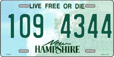 NH license plate 1094344