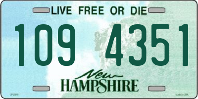 NH license plate 1094351