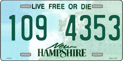 NH license plate 1094353