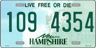 NH license plate 1094354