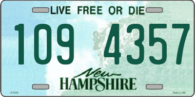NH license plate 1094357