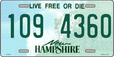 NH license plate 1094360