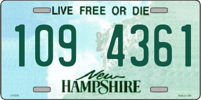 NH license plate 1094361