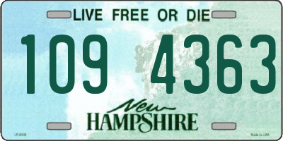 NH license plate 1094363