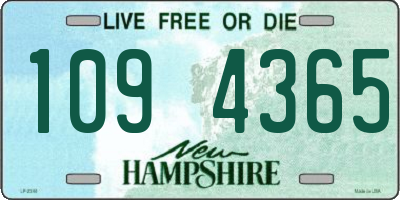 NH license plate 1094365