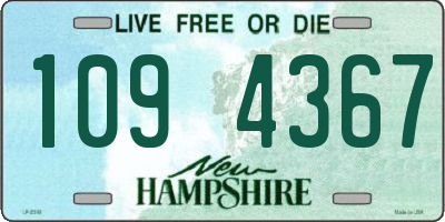 NH license plate 1094367