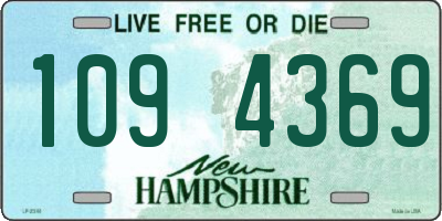NH license plate 1094369