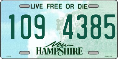 NH license plate 1094385