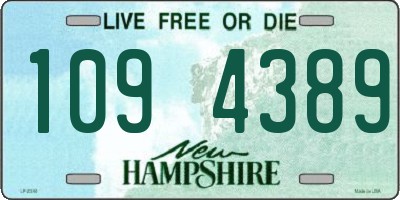NH license plate 1094389