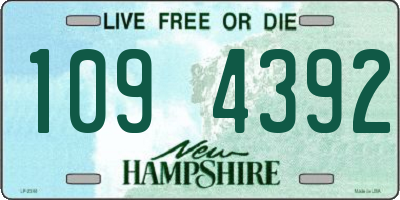 NH license plate 1094392