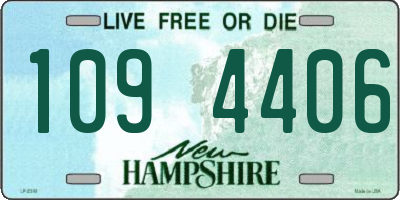NH license plate 1094406