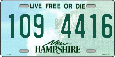 NH license plate 1094416
