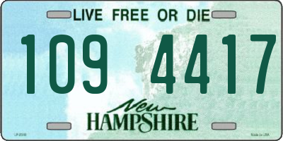 NH license plate 1094417