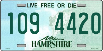 NH license plate 1094420