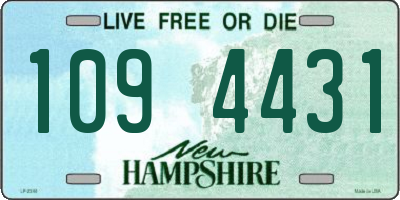 NH license plate 1094431
