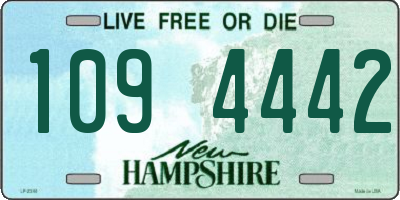 NH license plate 1094442