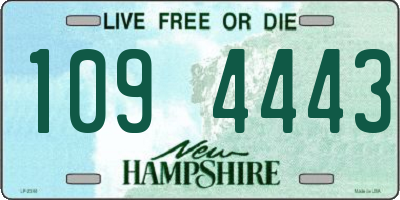 NH license plate 1094443