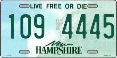 NH license plate 1094445