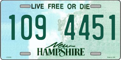 NH license plate 1094451