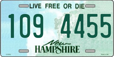 NH license plate 1094455