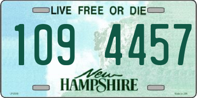 NH license plate 1094457