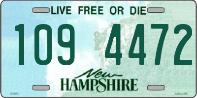 NH license plate 1094472