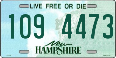 NH license plate 1094473