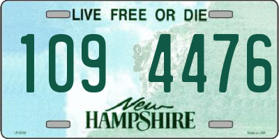NH license plate 1094476