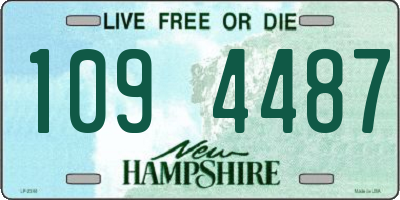 NH license plate 1094487