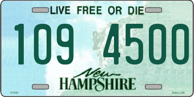 NH license plate 1094500