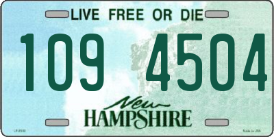 NH license plate 1094504