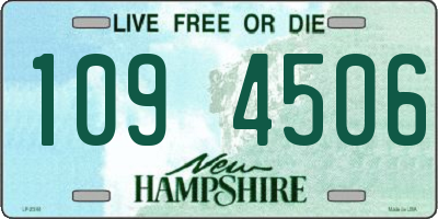 NH license plate 1094506