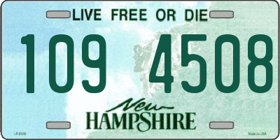 NH license plate 1094508
