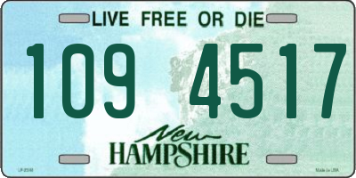 NH license plate 1094517