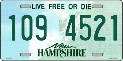 NH license plate 1094521