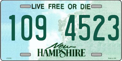 NH license plate 1094523