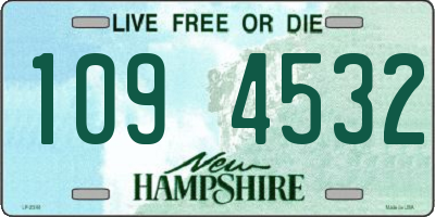 NH license plate 1094532