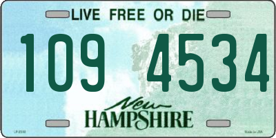 NH license plate 1094534