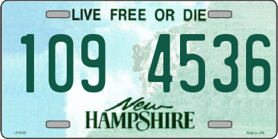 NH license plate 1094536