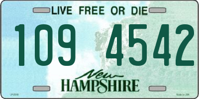 NH license plate 1094542