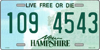 NH license plate 1094543