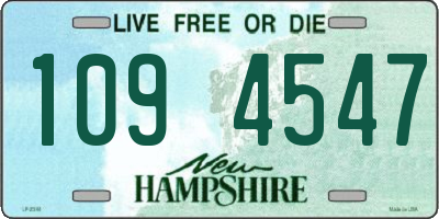 NH license plate 1094547