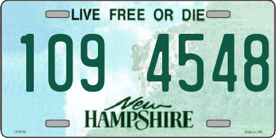 NH license plate 1094548