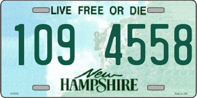 NH license plate 1094558
