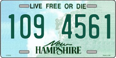 NH license plate 1094561