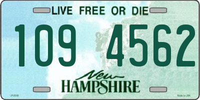 NH license plate 1094562