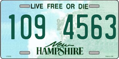 NH license plate 1094563