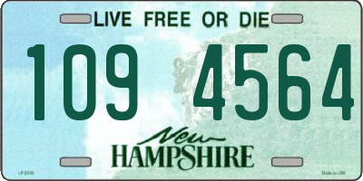 NH license plate 1094564